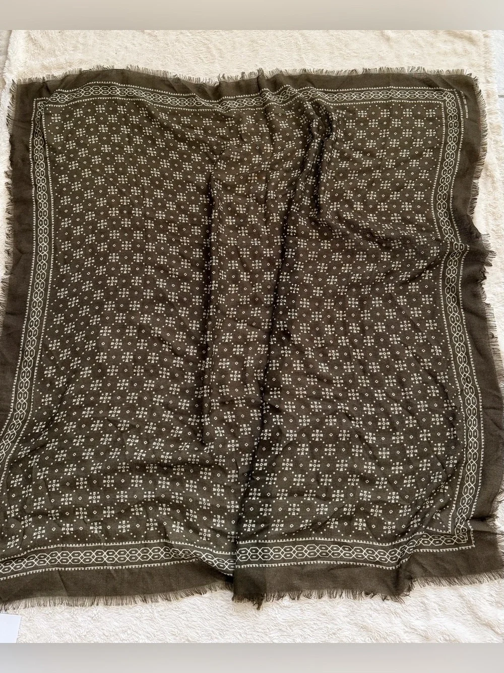 Buck Mason River Rock Cashmere Bandana Scarf NWT